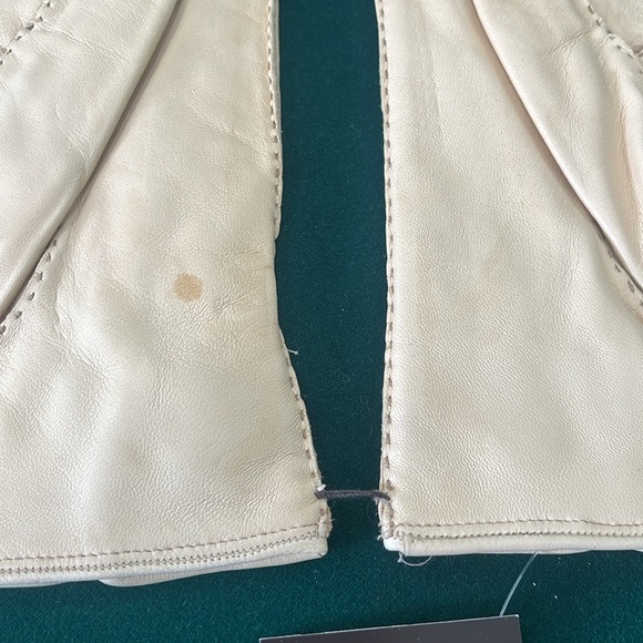 🦐 Sermoneta Nappa Cashmere Leather Gloves 7 1/2 - Picture 4 of 5